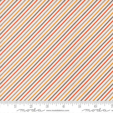 Image of Birch and Willow Stripe Cloud quilting cotton fabric by Sherri & Chelsi for Moda Fabrics. Features stripes on a white background. Cute Little Fabric Shop.