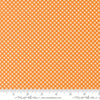 Image of Birch and Willow Gingham Amber quilting cotton fabric by Sherri & Chelsi for Moda Fabrics. Features gingham on an orange background. Cute Little Fabric Shop.