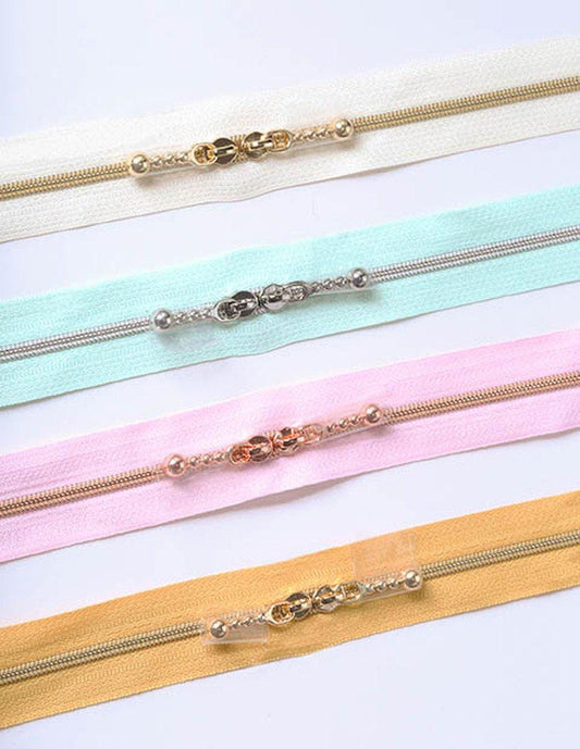 SALE Pastel Zipper Set - N178-SIKIT08 - Riley Blake 20" Double Zipper Pull