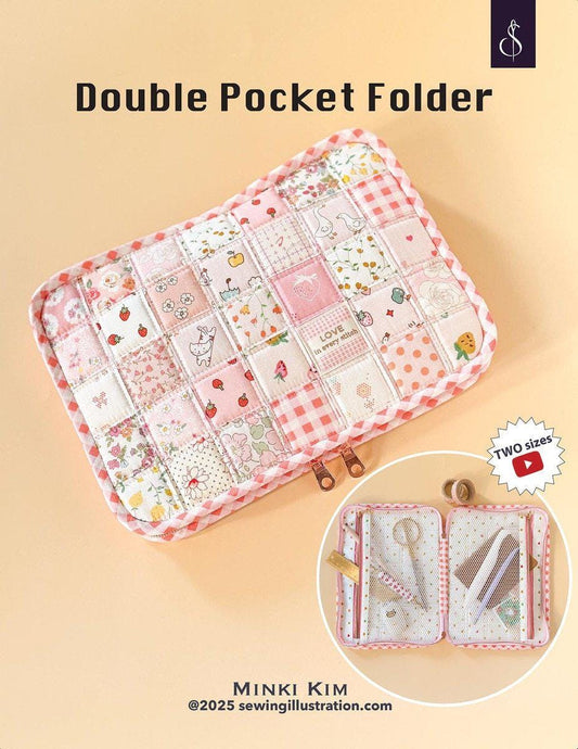 SALE Minki Kim Double Pocket Folder PATTERN Case Pattern - Riley Blake INSTRUCTIONS Only