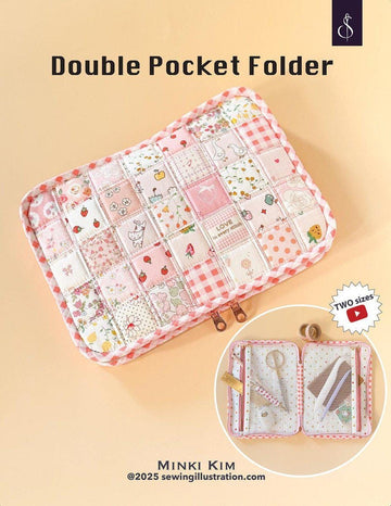 SALE Minki Kim Double Pocket Folder PATTERN Case Pattern - Riley Blake INSTRUCTIONS Only