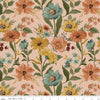 Image of Worth Repeating Main Blush quilting cotton fabric by Sandy Gervais for Riley Blake Designs. Features flowers on a pink background. Cute Little Fabric Shop.