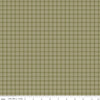 Image of Worth Repeating Plaid Willow quilting cotton fabric by Sandy Gervais for Riley Blake Designs. Features checks on a green background. Cute Little Fabric Shop.
