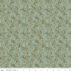 Image of Worth Repeating Leaves Laurel quilting cotton fabric by Sandy Gervais for Riley Blake Designs. Features leaves on a blue background. Cute Little Fabric Shop.