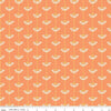 Image of Secret Garden Sunflowers Marmalade quilting cotton fabric by Amanda Castor for Riley Blake Designs. Features flowers on an orange background. Cute Little Fabric Shop.