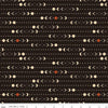 Image of Secret Garden Moon Phases Black quilting cotton fabric by Amanda Castor for Riley Blake Designs. Features moons on a black background. Cute Little Fabric Shop.