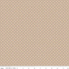 Image of Secret Garden Dots Beach quilting cotton fabric by Amanda Castor for Riley Blake Designs. Features polka dots on a gray background. Cute Little Fabric Shop.