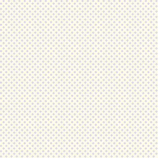 Image of Mountains are Calling Dot Geo Cream quilting cotton fabric by Claudia McKinney for QT Fabrics. Features polka dots on a white background. Cute Little Fabric Shop.