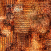 Image of Vivace Sheet Music Rust quilting cotton fabric by Morris Creative Group for QT Fabrics. Features music on an orange background. Cute Little Fabric Shop.