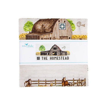 The Homestead 5" Stacker Animal Fabric - 5-18230-42 - 42-Piece Precut - Riley Blake Quilting Cotton Fabric
