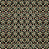 Image of Book Club Flower Geo Black quilting cotton fabric by Morris Creative Group for QT Fabrics. Features flowers on a black background. Cute Little Fabric Shop.