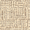 Image of Book Club Classic Books Text Tan quilting cotton fabric by Morris Creative Group for QT Fabrics. Features words on a cream background. Cute Little Fabric Shop.