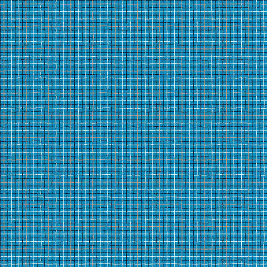 Image of Balloonfest Plaid Blue quilting cotton fabric by Anthony Kleem for QT Fabrics. Features plaid on a blue background. Cute Little Fabric Shop.