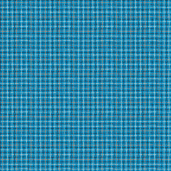 Image of Balloonfest Plaid Blue quilting cotton fabric by Anthony Kleem for QT Fabrics. Features plaid on a blue background. Cute Little Fabric Shop.