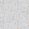 Image of Woodland Wonder Birds/Ornaments on a Branch Gray flannel cotton fabric by Sarah Summers for QT Fabrics. Features birds on a gray background. Cute Little Fabric Shop.