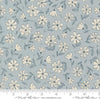 Image of Natures Sketchbook Flowers Sky quilting cotton fabric by Elena Amo for Moda Fabrics. Features flowers on a blue background. Cute Little Fabric Shop.
