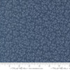 Image of Natures Sketchbook Blueberry Twilight quilting cotton fabric by Elena Amo for Moda Fabrics. Features leaves and berries on a blue background. Cute Little Fabric Shop.