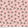 Flannel The North Pole Candy Cane Blush Pink Christmas Fabric - F17754 - Riley Blake FLANNEL Cotton Fabric