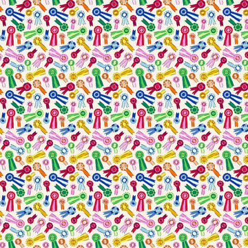 Wisconsin Best in Show Ribbons Cream DIGITALLY PRINTED Fabric - CD17776 - Riley Blake Quilting Cotton Fabric