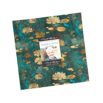 Tranquil Patina Layer Cake Plants Fabric - 48110LC - 42-Piece Precut - Moda Fabrics Quilting Cotton