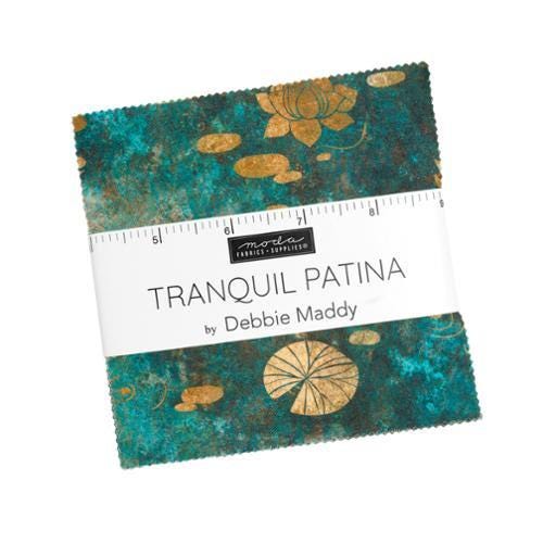 Tranquil Patina Charm Pack Plants Fabric - 48110PP - 42-piece Precut - Moda Fabrics Quilting Cotton Fabric