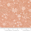 Image of Feather and Forest Bloom Pollen Sprinkles Blush quilting cotton fabric by Linn Warme for Moda Fabrics. Features flowers on a pink background. Cute Little Fabric Shop.