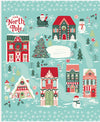 FLANNEL The North Pole Panel Christmas Pattern - F17755 - Riley Blake FLANNEL Cotton Fabric