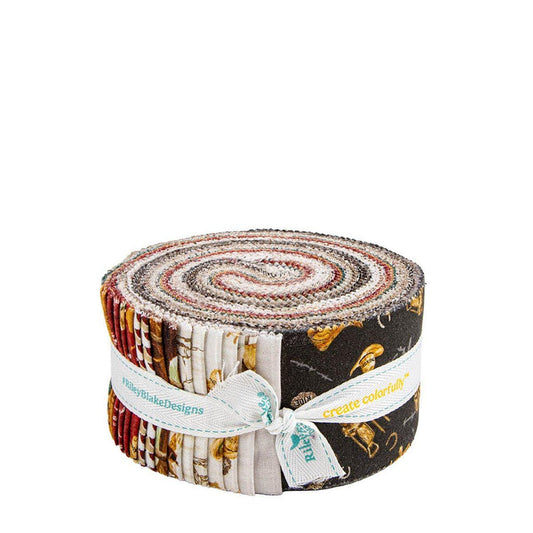 SALE The Homestead 2.5" Rolie Polie Animal Fabric - RP-18230-40 - 40-Piece Precut - Riley Blake Quilting Cotton Fabric