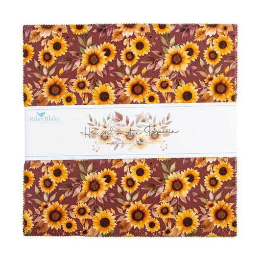 SALE Harvest on the Prairie 10" Stacker Floral Fabric - 10-18280-42 - 42-Piece Precut - Riley Blake Quilting Cotton Fabric