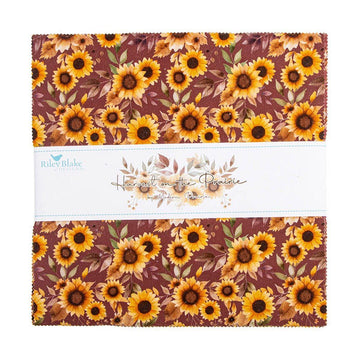 SALE Harvest on the Prairie 10" Stacker Floral Fabric - 10-18280-42 - 42-Piece Precut - Riley Blake Quilting Cotton Fabric