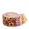 SALE Harvest on the Prairie 2.5" Rolie Polie Floral Fabric - RP-18280-40 - 40-Piece Precut - Riley Blake Quilting Cotton Fabric