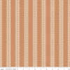 Image of Harvest on the Prairie Stripe Suede quilting cotton fabric by Modern Prairie for Riley Blake Designs. Features stripes on an orange background. Cute Little Fabric Shop.