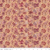 Image of Harvest on the Prairie Leaves Marmalade quilting cotton fabric by Modern Prairie for Riley Blake Designs. Features leaves on a yellow background. Cute Little Fabric Shop.