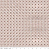 Image of Harvest on the Prairie Floral Geo Brown quilting cotton fabric by Modern Prairie for Riley Blake Designs. Features flowers on a cream and brown background. Cute Little Fabric Shop.