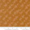 Image of Wellspring Branches Caramel quilting cotton fabric by Fancy That Design House for Moda Fabrics. Features leaves on a gold background. Cute Little Fabric Shop.
