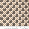 Image of Imprint Marble Floors Iron quilting cotton fabric by Sewn By Amy Schelle for Moda Fabrics. Features a geometric pattern on a cream background. Cute Little Fabric Shop.