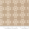 Image of Imprint Relics Stone quilting cotton fabric by Sewn By Amy Schelle for Moda Fabrics. Features a geometric pattern on a brown background. Cute Little Fabric Shop.