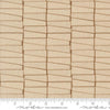Image of Imprint Stacked Umber quilting cotton fabric by Sewn By Amy Schelle for Moda Fabrics. Features a geometric pattern on a cream background. Cute Little Fabric Shop.