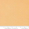 Image of Birch and Willow Crosshatch Amber quilting cotton fabric by Sherri & Chelsi for Moda Fabrics. Features squares on a yellow background. Cute Little Fabric Shop.