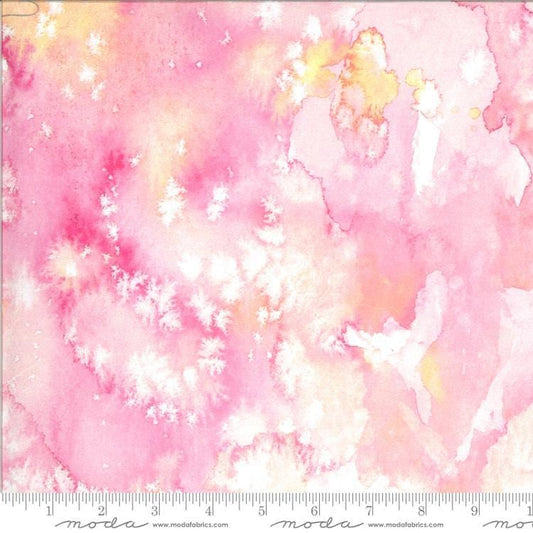 Flow Basics Fuchsia Pink Printed Watercolor Fabric - 8433 - Moda Fabrics Quilting Cotton Fabric