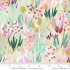 Image of Fleur The Love Just A Crush Cloud quilting cotton fabric by Create Joy Project for Moda Fabrics. Features flowers on a white background. Cute Little Fabric Shop.