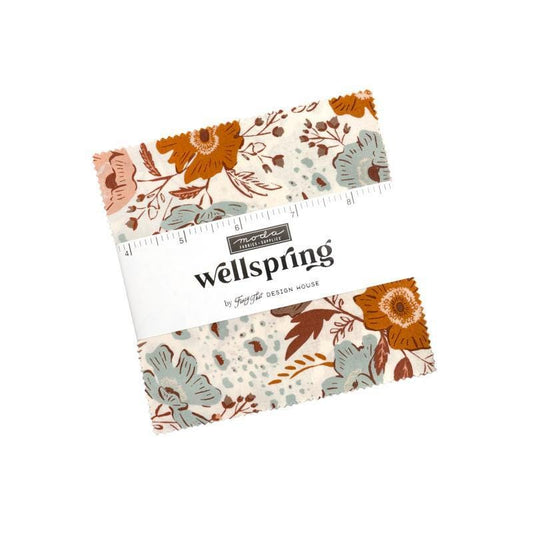 Wellspring Charm Pack Floral Fabric - 45670PP - 42-piece Precut - Moda Fabrics Quilting Cotton Fabric