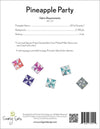 SALE Pineapple Party Quilt PATTERN Precut Friendly Pattern - Riley Blake INSTRUCTIONS Only