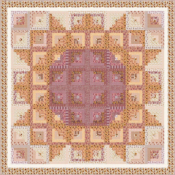 Sunflower in the Cabin Patch Quilt PATTERN Square Pattern - Riley Blake INSTRUCTIONS Only