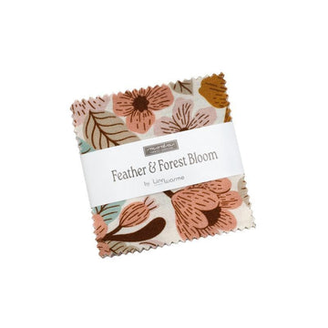 Feather and Forest Bloom 2.5" Square Mini Charm Pack Nature Fabric - 14140MC - 42-Piece Precut - Moda Fabrics Quilting Cotton Fabric