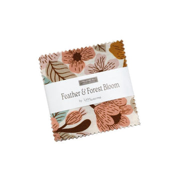Feather and Forest Bloom 2.5" Square Mini Charm Pack Nature Fabric - 14140MC - 42-Piece Precut - Moda Fabrics Quilting Cotton Fabric
