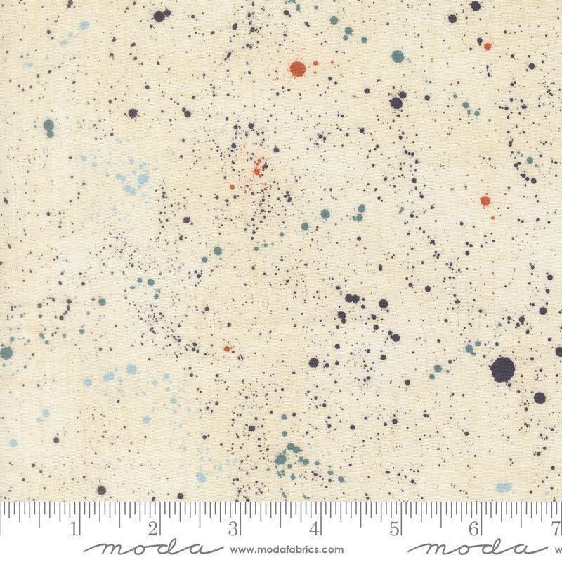 Image of Data Space Lovelace quilting cotton fabric by Janet Clare for Moda Fabrics. Features stars on a cream background. Cute Little Fabric Shop.