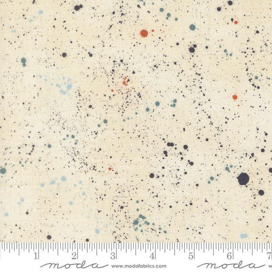 Image of Data Space Lovelace quilting cotton fabric by Janet Clare for Moda Fabrics. Features stars on a cream background. Cute Little Fabric Shop.