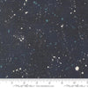 Image of Data Space Hawking quilting cotton fabric by Janet Clare for Moda Fabrics. Features stars on a blue background. Cute Little Fabric Shop.