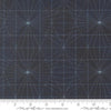 Image of Data String Theory Hawking quilting cotton fabric by Janet Clare for Moda Fabrics. Features a geometric pattern on a blue background. Cute Little Fabric Shop.
